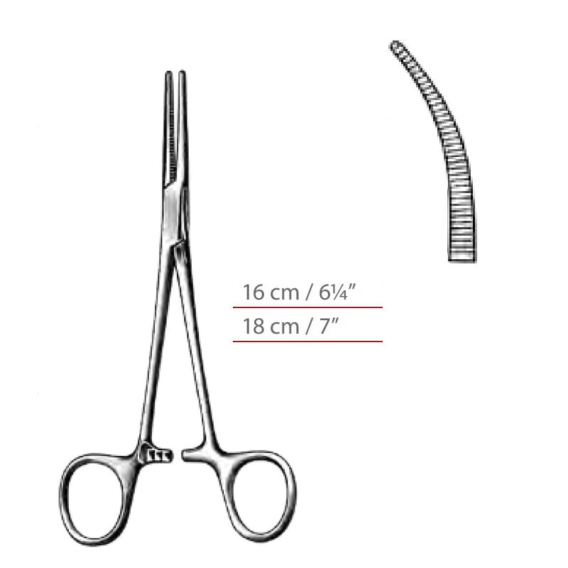 Crile-Rankin Normal Hemostatic Forceps Curved Surgical Instruments ...