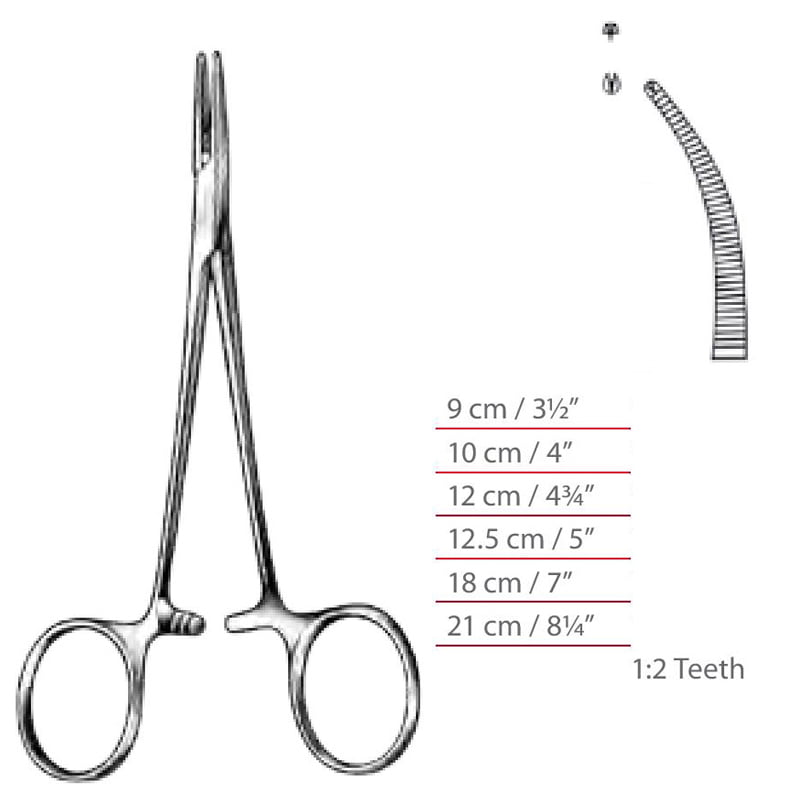 Halsted Mosquito Hemostatic Forceps Curved Kocher Surgical Instruments ...