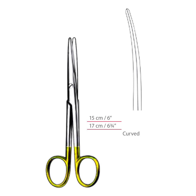 Mayo-Stille Dissecting Scissors TC Curved With Blunt / Blunt Ends ...