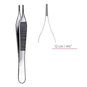 Adson Dressing Forceps With Serrated Tips Surgical Instruments Veterinary Tools - Image 1