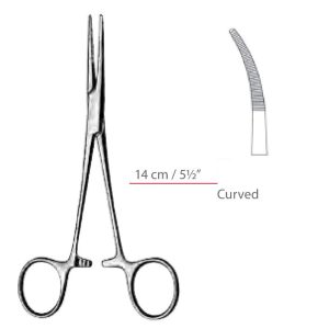 Kelly Hemostatic Forceps Curved Surgical Instruments Veterinary Tools - Image 1