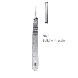 No. 3 Solid with Scale Scalpel Handle Surgical Instruments Veterinary Tools - Image 1