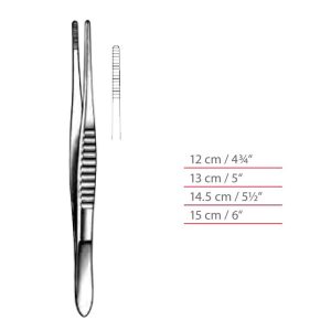 USA Standard Model Dressing Forceps With Narrow Pattern Surgical Instruments Veterinary Tools - Image 1