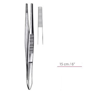 Stille Dressing Forceps With Serrated Tip Surgical Instruments Veterinary Tools - Image 1