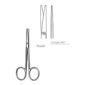 Metzenbaum Dissecting Scissors Straight With Blunt / Blunt Ends Surgical Instruments Veterinary Tools - Image 1