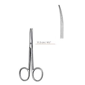 Metzenbaum Dissecting Scissors Curved With Blunt / Blunt Ends Surgical Instruments Veterinary Tools - Image 1