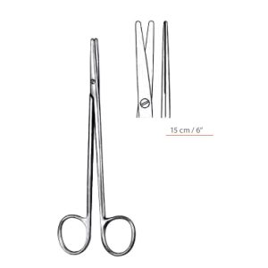 Metzenbaum Dissecting Scissors Straight With Blunt / Blunt Ends Surgical Instruments Veterinary Tools - Image 1