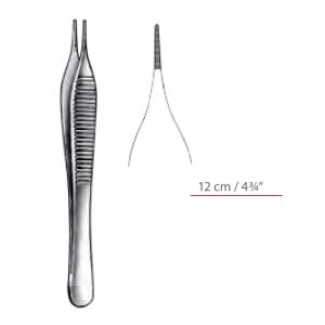 Micro-Adson Dressing Forceps With Serrated Tip Surgical Instruments Veterinary Tools - Image 1