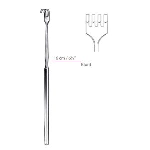 Skin Hook Blunt Quadruple Prong Retractors Surgical Instruments Veterinary Tools - Image 1