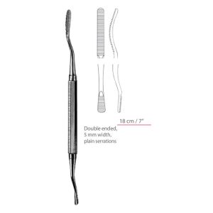 Miller-Colburn with plain serrations Bone File Orthopedic Surgical Instruments Veterinary Tools - Image 1