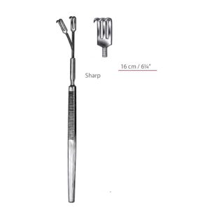 Knapp Retractors Flexible Sharp Triple Prong Surgical Instruments Veterinary Tools - Image 1