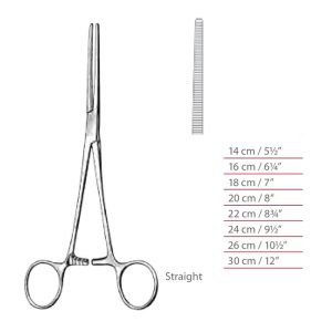 Rochester-Pean Hemostatic Forceps Straight Surgical Instruments Veterinary Tools - Image 1