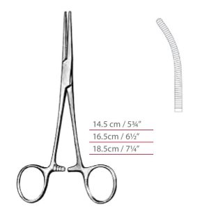 Pean-Nippon Hemostatic Forceps Curved Surgical Instruments Veterinary Tools - Image 1