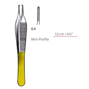 Micro Adson Dressing And Tissue Forceps With TC Platform(Mini Profile) Surgical Instruments Veterinary Tools - Image 1