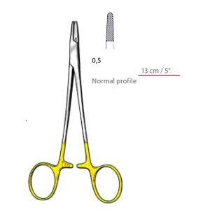 Hegar-Baumgartner TC Needle Holders Serrated Jaws with Ring Handle Surgical Instruments Veterinary Tools - Image 1