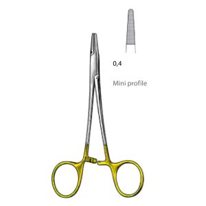 Crile Wood TC Needle Holders Serrated Jaws with Ring Handle Surgical Instruments Veterinary Tools - Image 1