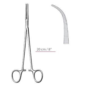 Heiss Hemostatic Forceps Curved Surgical Instruments Veterinary Tools - Image 1