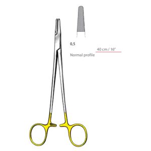 Mayo-Hegar TC Needle Holders Serrated Jaws with Ring Handle Surgical Instruments Veterinary Tools - Image 1