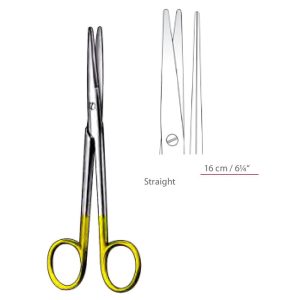 Mayo-Lexer Dissecting Scissors TC Straight With Blunt / Blunt Ends Surgical Instruments Veterinary Tools - Image 1