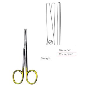 Metzenbaum Dissecting Scissors TC Straight With Blunt / Blunt Ends Surgical Instruments Veterinary Tools - Image 1