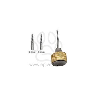 Power Dental Extraction Screw Short Handle Gold Plated Veterinary Dental Instrument Dentistry Tools - Image 1