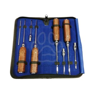 Equine Dental Elevator Set Of 8 Straight, Curved, Concaved, Equine and Veterinary Dental Instruments, Dentistry Tools - Image 1