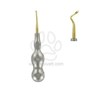 Power Twist Elevator Left with Titanium (PVD) Coated Tips Veterinary Dental Instrument Dentistry Tools - Image 1