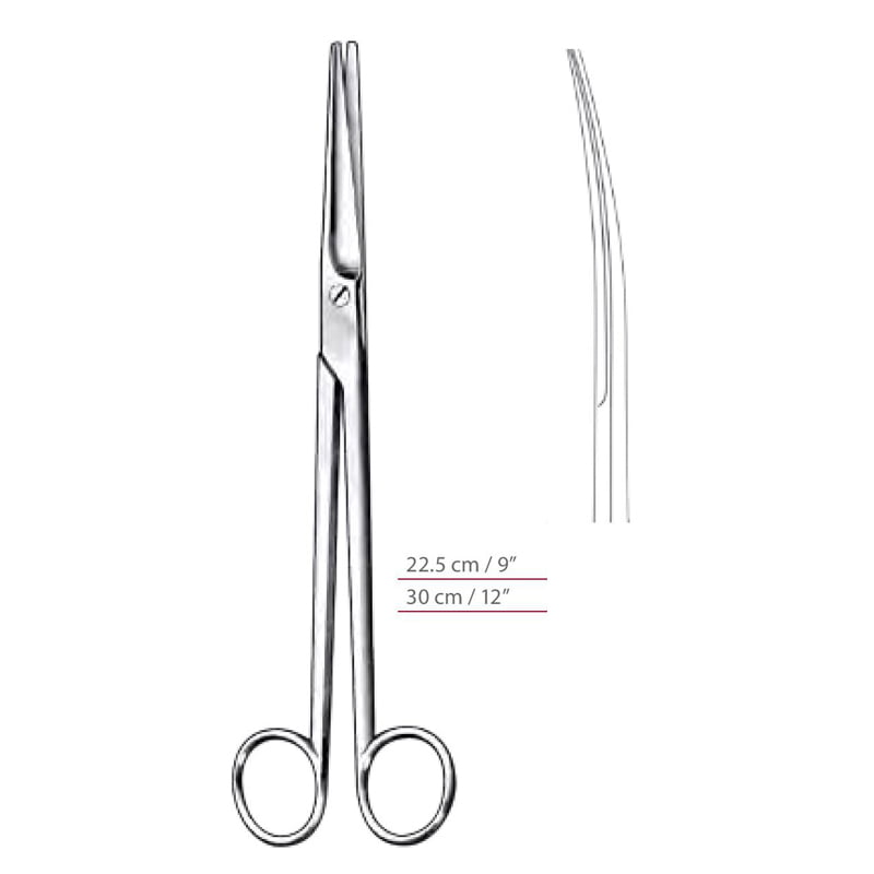Mayo Harrington Dissecting Scissors Curved With Blunt / Blunt Ends ...