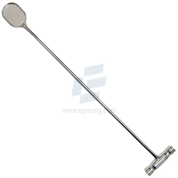 Equine Dental Mirror D-Shape 19", Equine Periodontal