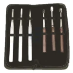 Equine Incisor Dental Elevator Set of 6 Pieces in Zip Case