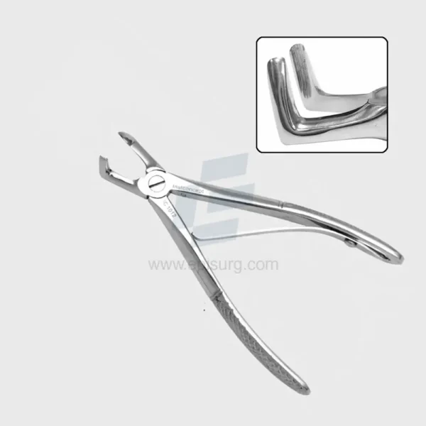 Extraction Forceps Angled Jaws for Dogs and Cats