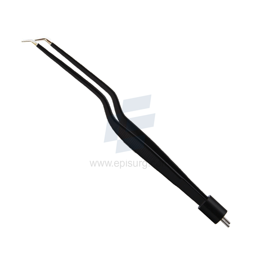 bayonet down angle Non-Stick Bipolar Two Pin Fitting Electrosurgical Forcep