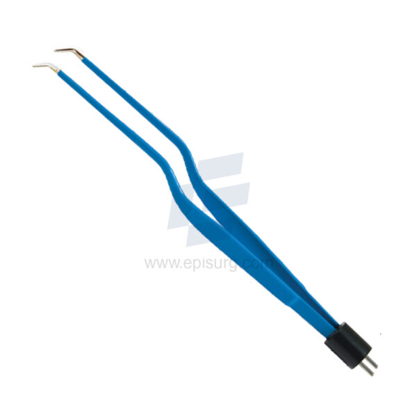 bayonet-angled-down bayonet angle tip down electrosurgical Bipolar Forcep Two Pin Fitting American pattern