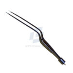 hardy Bayonet angled Non-Stick Bipolar Two Pin Fitting Electrosurgical Forcep