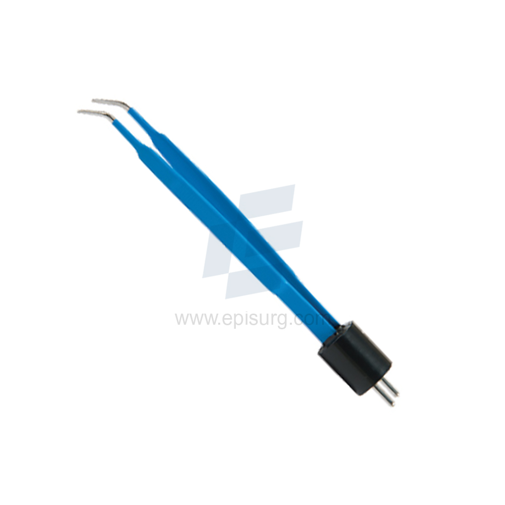 Iris Angled Tip Electrosurgery Forcep Two Pin Fitting