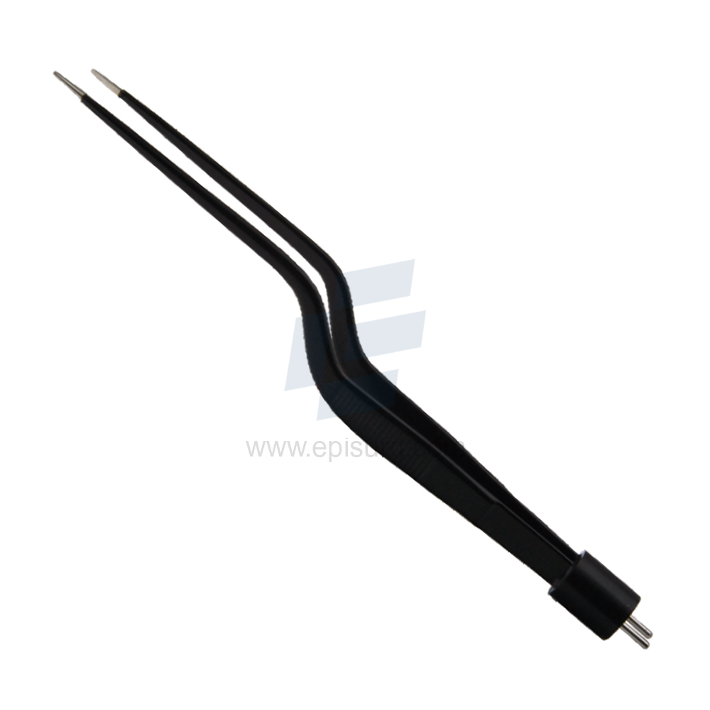 jansen Bayonet Non-Stick Bipolar Two Pin Fitting Electrosurgical Forcep