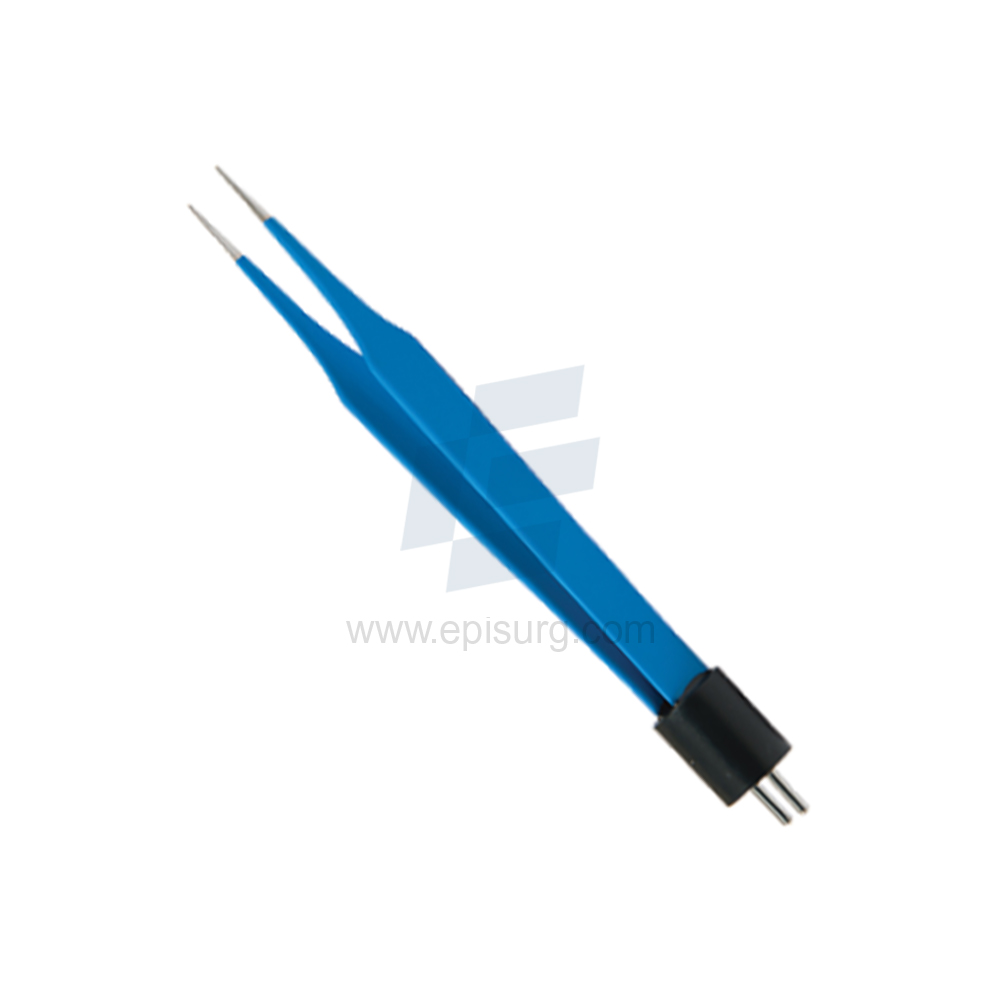 Jeweler #4 Straight Electrosurgery Bipolar Forcep Two Pin Fitting
