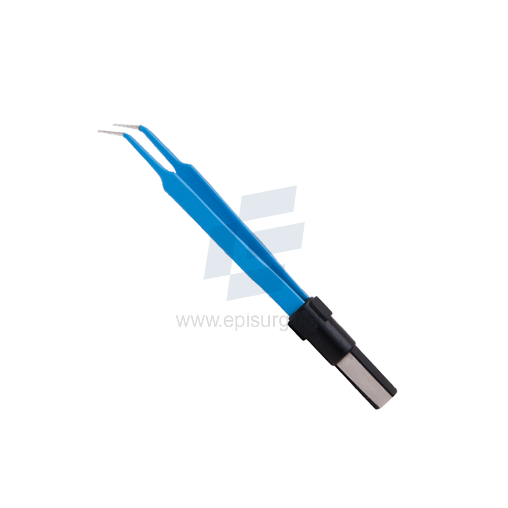 Mcpherson curved bipolar Forcep European Flat Plug Fitting