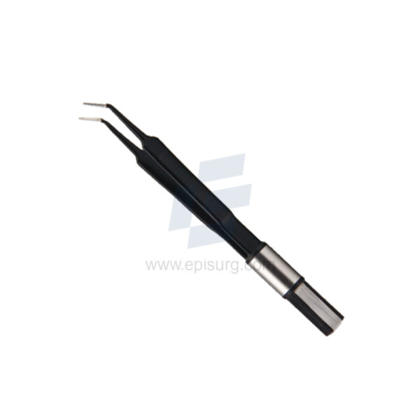 mcpherson-curvedt-non-stick-flatplug McPherson angled Tip Non-stick bipolar forcep european flat plug fitting