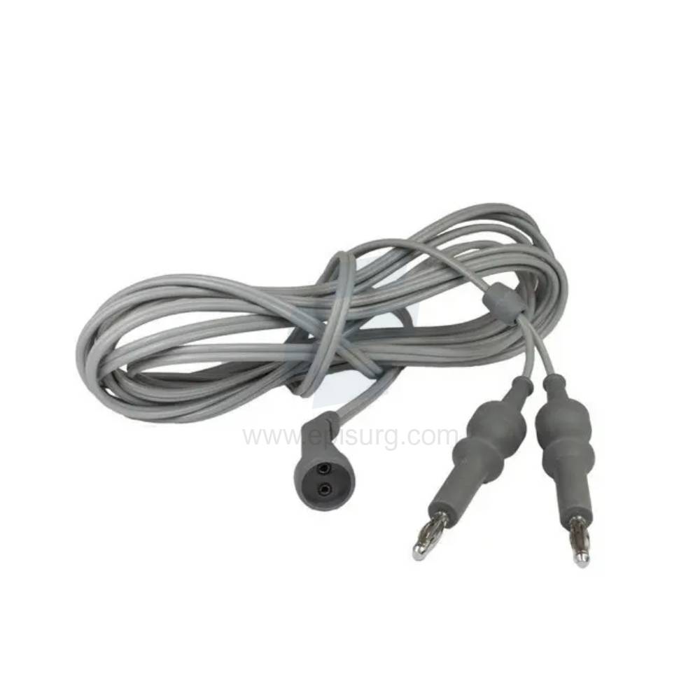 silicon teflon two pin electrosurgical bipolar cable